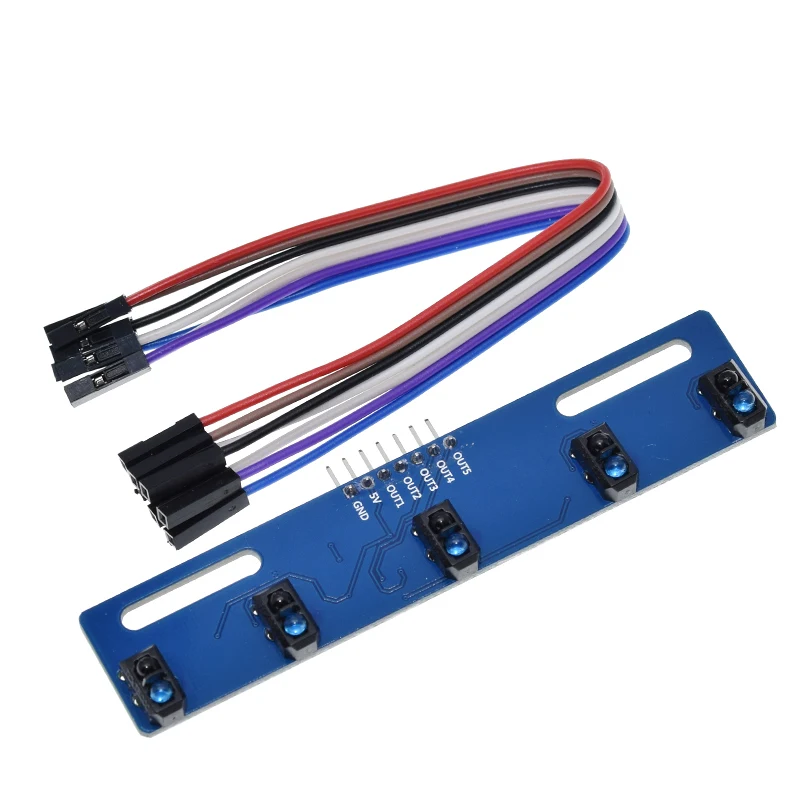 Interruptor fotoeléctrico IR TCRT5000 de 1, 4, 5 y 8 canales, módulo de pista de línea de barrera, Sensor infrarrojo de evitación de obstáculos para Arduino DIY