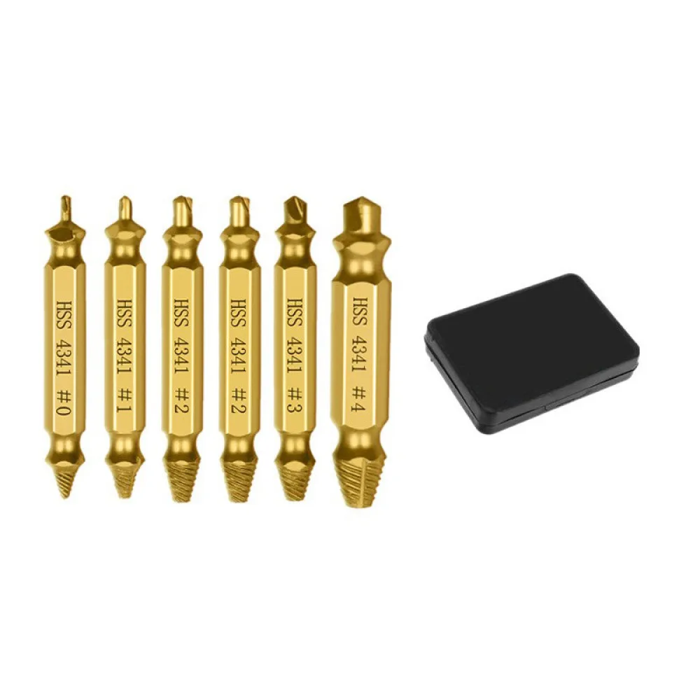 Broken Screw Extractor Tool Set For Longxiang Steel Bolt Remover Kit High Hardness Drill Bit For Damaged Fasteners Repair