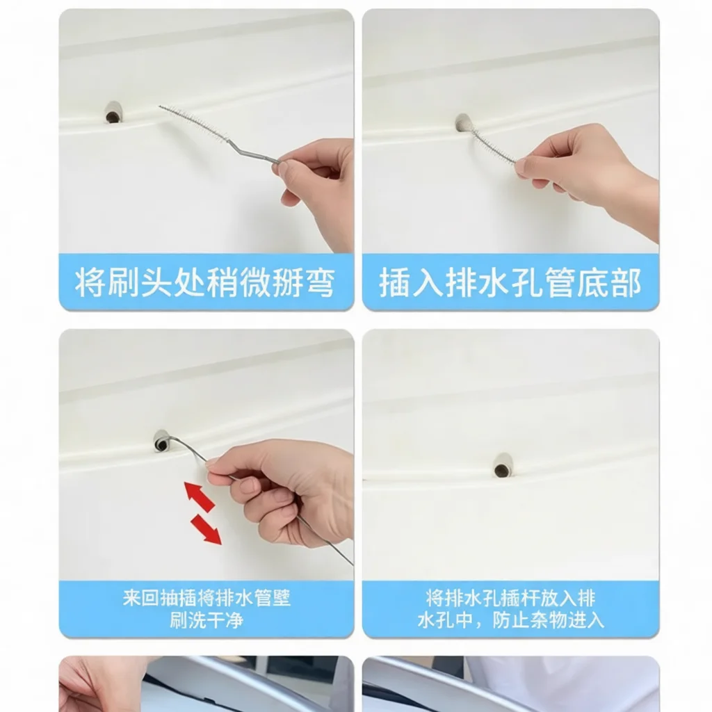 AC Drain Hose Cleaning Tool Flexible Steel Wire Unclogger Household Plumbing Accessory Air Conditioner Water Pipe Dredge Device - view 5