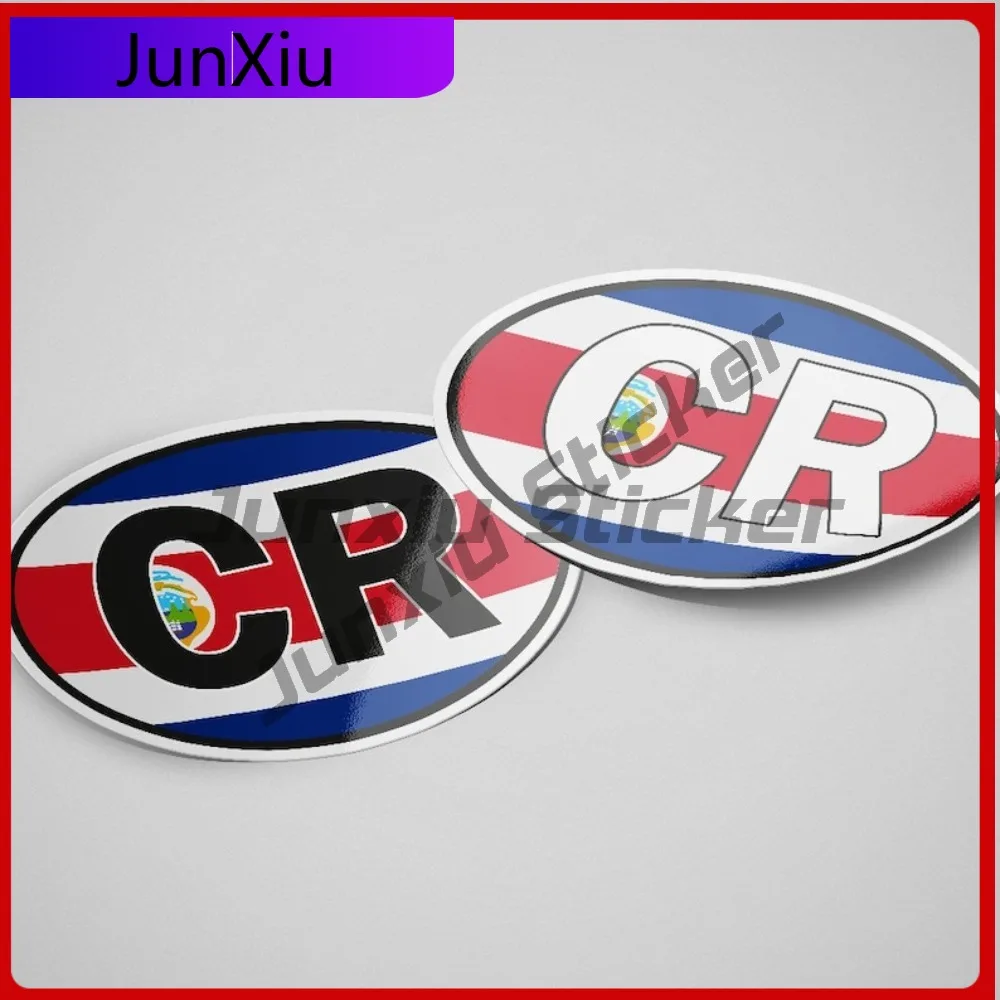 

Costa Rica CR Creative SUVs Refrigerators Waterproof Funny Campers Outdoor Safety Warnings Waterproof Anti UV Car Styling