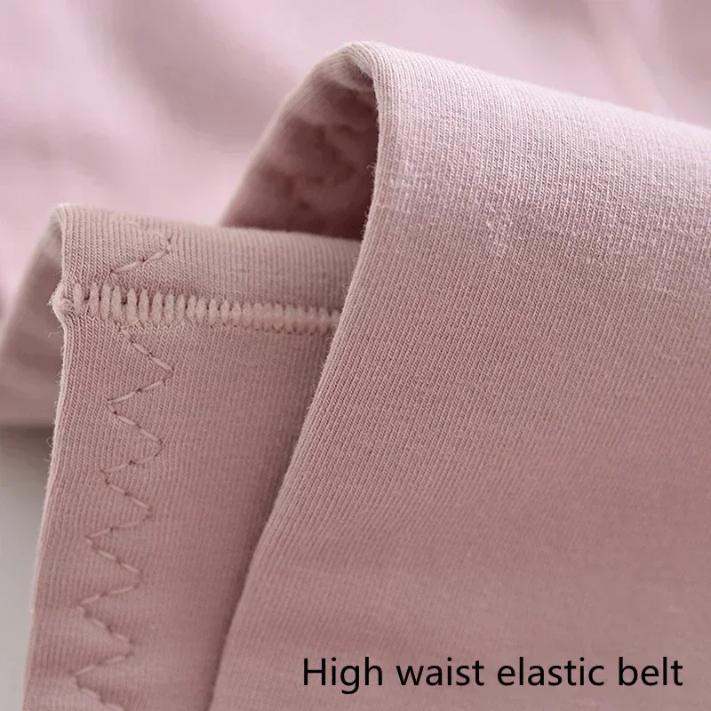 60S Cotton Panties High-Rise Panties for Women Ladies Plus Size Womens Briefs Underwear Women Tighten The Abdomen Safety Shorts image 4
