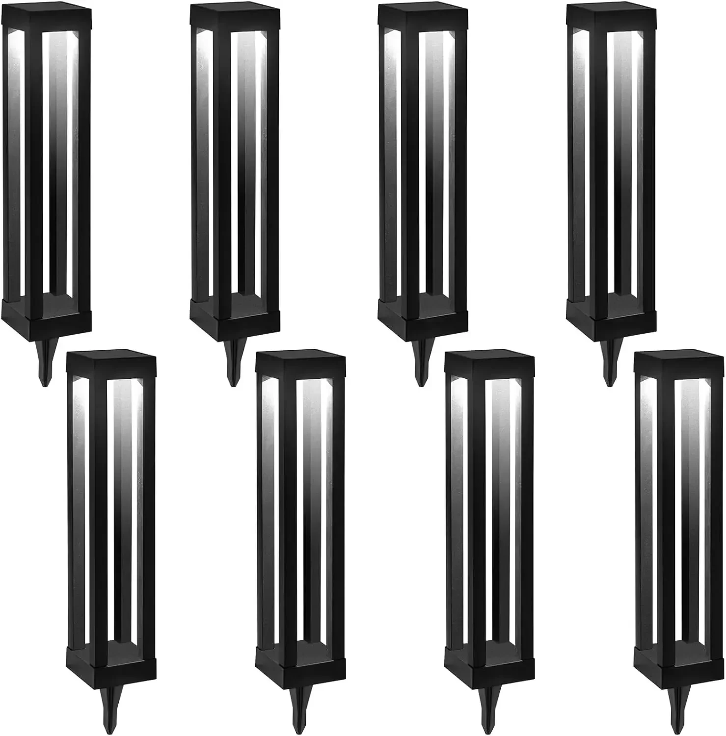 Solar Floor Lamps Outdoor Decor Lanterns Waterproof Deck Lights for Outside