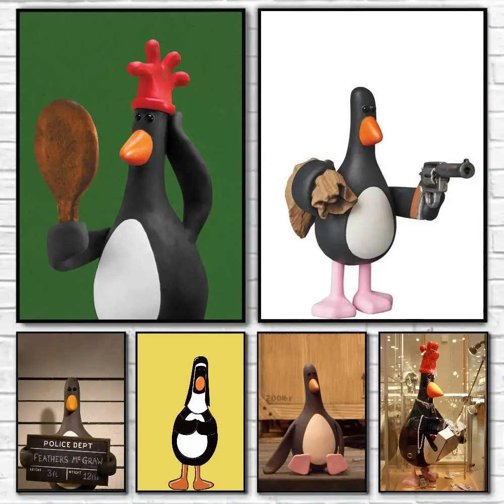 

Funny F-Feathers McGraw Poster Self-adhesive Art Waterproof Paper Sticker Coffee House Bar Room Wall Decor
