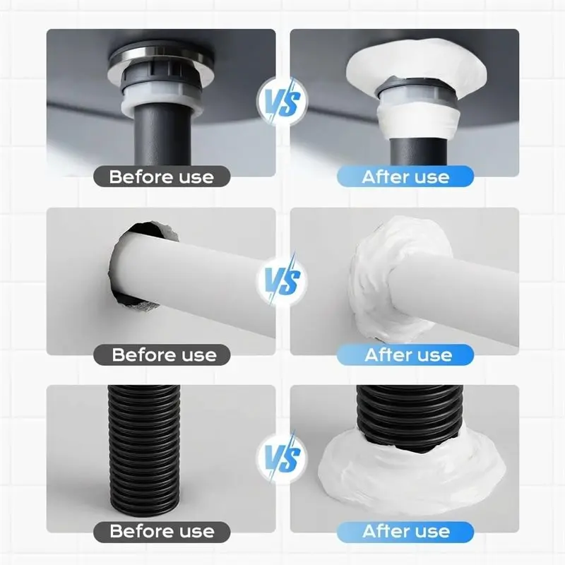 [NEWA76K!】 Quick Repair For Wall Holes For Wall Hole Filling, Waterproof Sealant Putty, White Repair Clay 5 Count For Pipe Conne