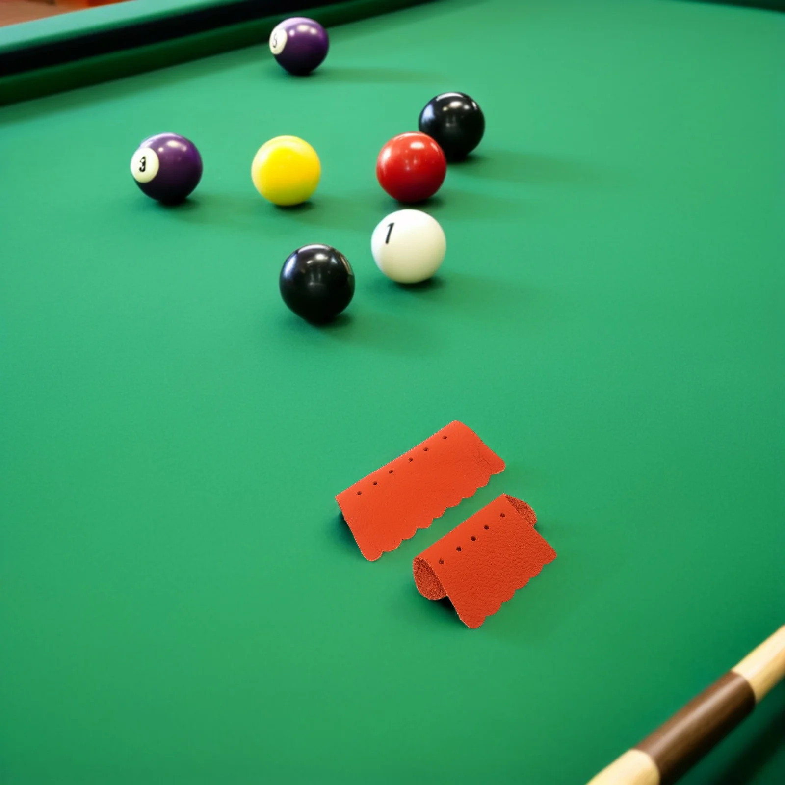 

6pcs Billiard Table Pocket Liners Artificial Pool Table Corner Pockets Replacement For Billiards Accessories Orange