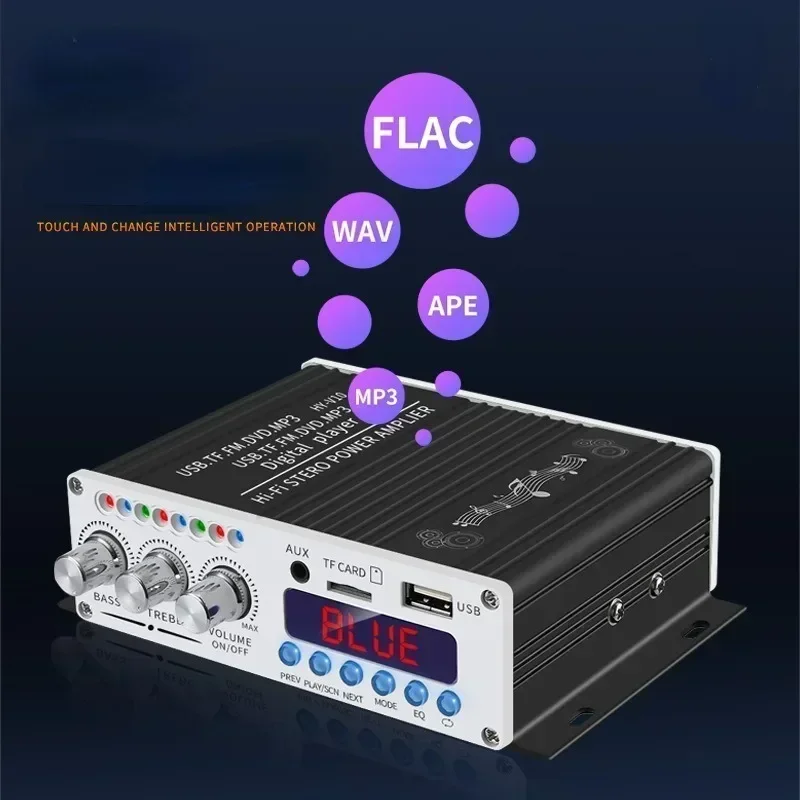 

Kentiger V10 Hi-Fi Class-AB Stereo Digital Player Super Bass Bluetooth Amplifier Remote Control Wireless Car Audio Speaker