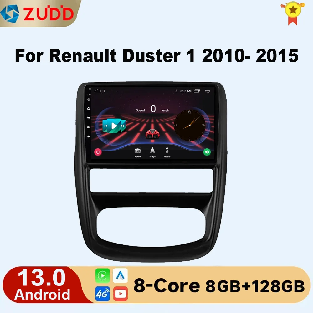 

2 din Android 13Car Radio Multimedia Video Player For Renault Duster 1 2010- 2015 Carplay dvd Autoraido Navigation GPS