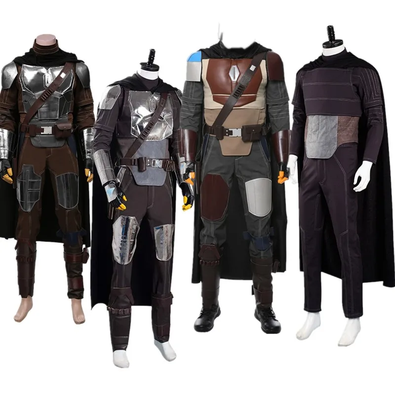 

Din Djarin Cosplay Costume TV Space Battle Fantasy Men Battle Armor Cloak Fantasia Outfits Halloween Carnival Party Suit