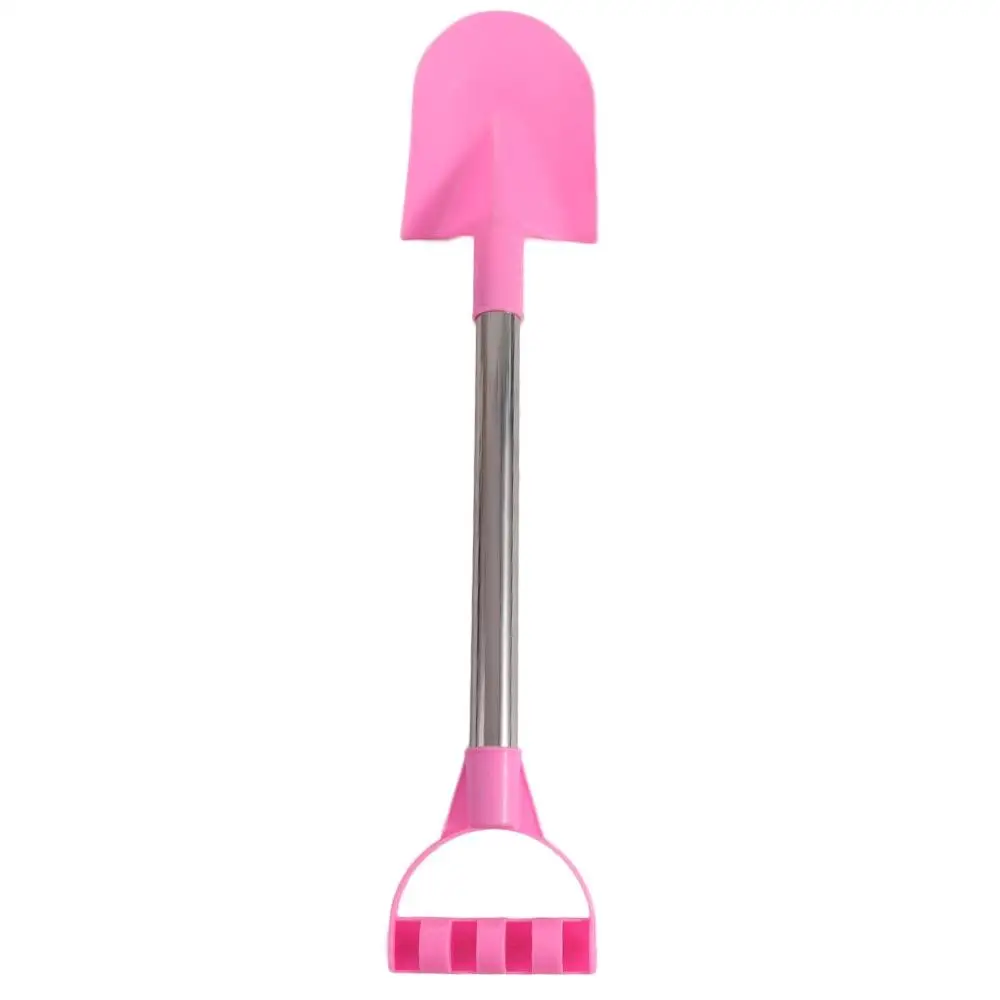 Pelle de plage pointue en acier inoxydable pour le jardinage, outils de creusement de sable, pelle à vec, maison de jeu en plastique, jouet d'été