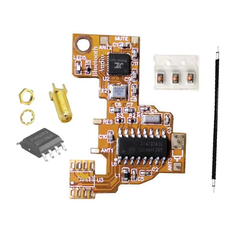 Módulo modificado bluetooth si4732 + chip 2m, rádio si4732 e módulo transmissor estéreo de alta fidelidade bluetooth para quansheng uvk5 k6