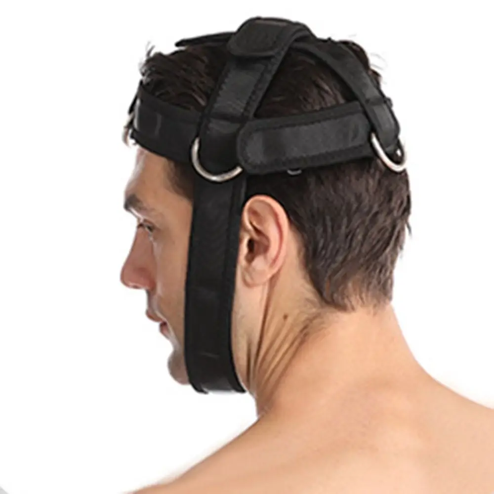 

Регулируемый ремень для тренировки головы, многофункциональный черный ремешок для тренировки головы и шеи, прочный портативный ремень для силовых тренировок на шею