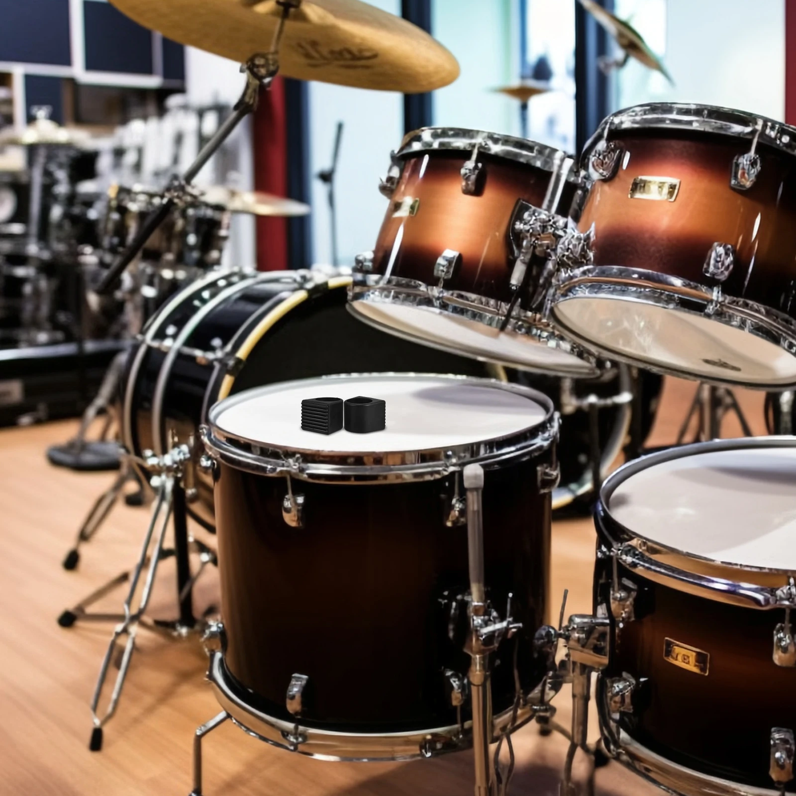 

2pcs Electronic Drum Foot Cover Rubber 37 38mm Stand Silent Shockproof Washer for Snare Drum Practice Pad Accessories