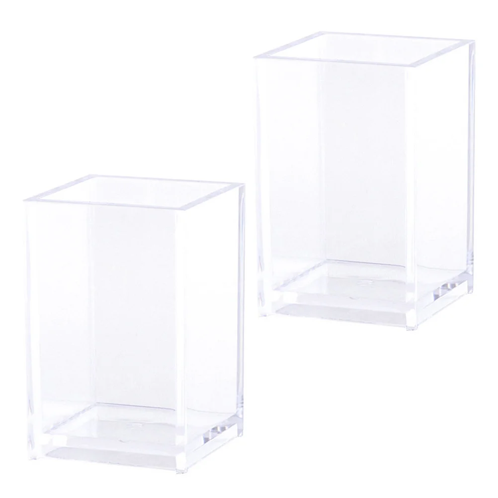 

2Pcs High-End Material Pen Holders Smooth Surface Desk Organizers for Pens Pencils Students Workers Pen Holder