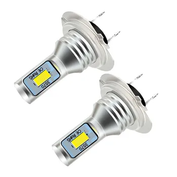 2 uds H7 H1 H8 H9 H11 9005 9006 bombillas LED HB3 HB4 CSP LED faro superbrillante lámpara DRL 6000K blanco