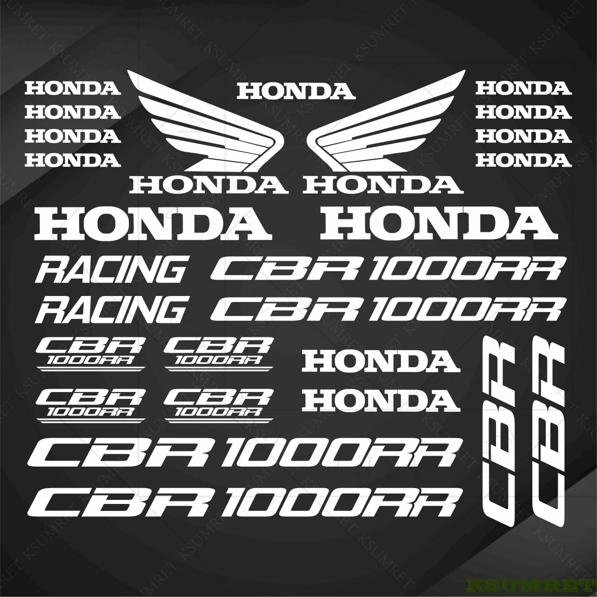 ملصقات لهوندا للدراجات النارية CBR1000RR شعار مائي مقاوم للماء