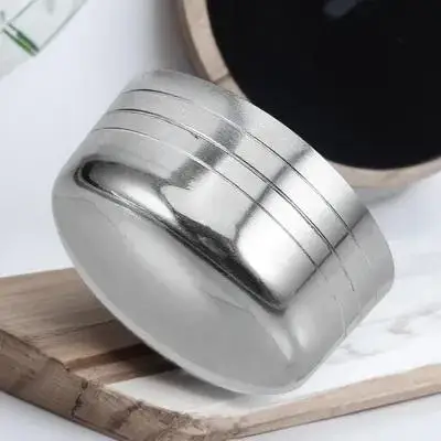 الفولاذ المقاوم للصدأ شاكر غطاء سبلاش برهان قابلة لإعادة الاستخدام الليمون فنجان شاي الأغطية المهنية نادل المنزل استخدام شاكر غطاء