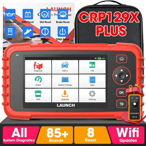 새로운 출시 CRP129X PLUS 스캐너 전문 자동차 스캐너 OBDII 스캐너 모든 시스템 진단 Obd2 기능