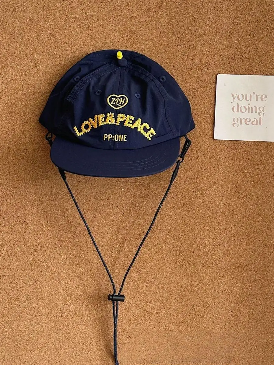 Unisex-Baseballkappe mit Schnelltrocknungs-Funktion und Kordelzug, Dünner Schirm, Street-Brand Snapback-Mütze, Vielseitige Hip-Hop-Kappe, Sommer, Strand – Detail 5