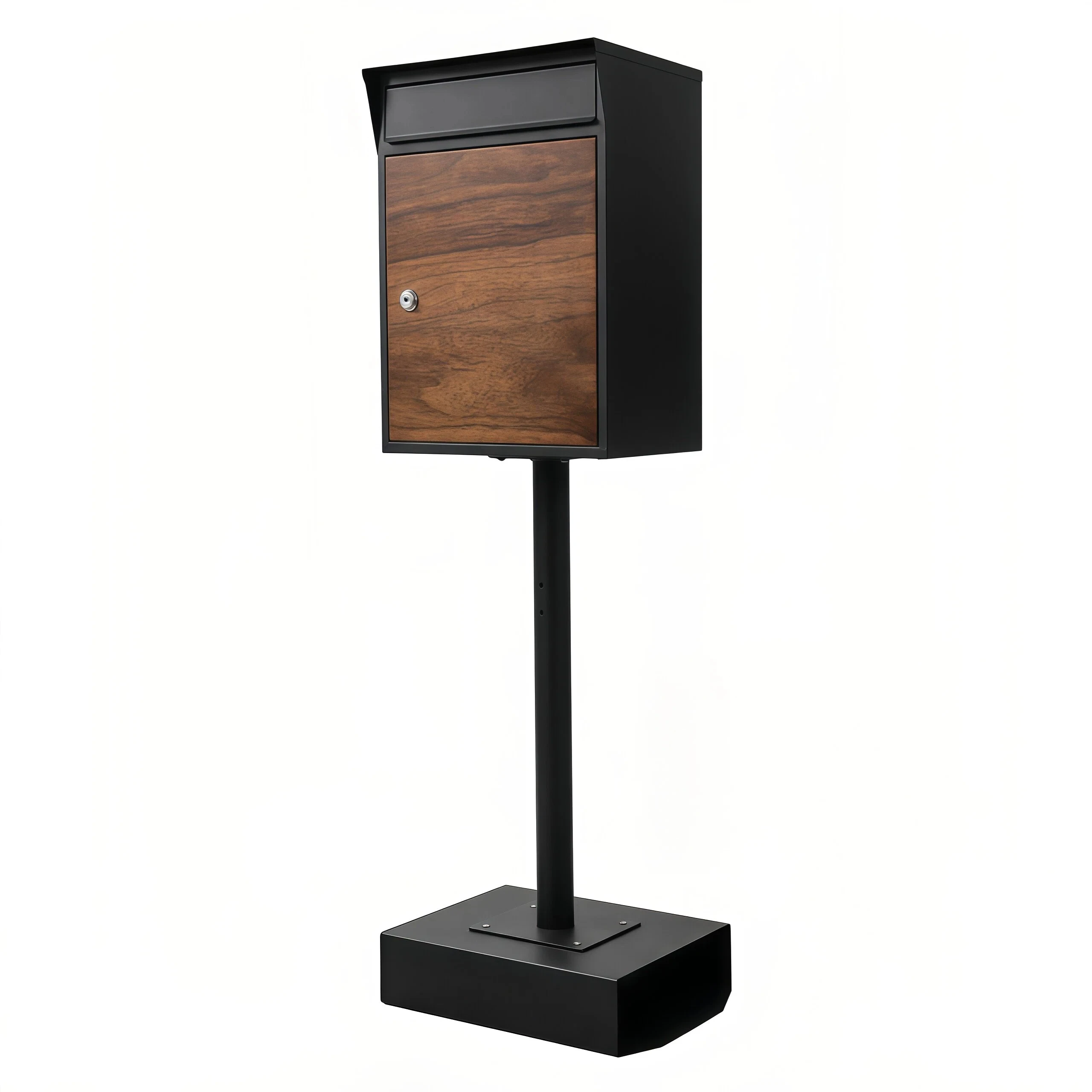 Modern mailbox Outdoor freestanding steel mailbox with UV printing, suitable for home garden use