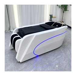 Barber shop dedicated high-end intelligent electric shampoo bed steam physiotherapy water cycle head spa massage bed