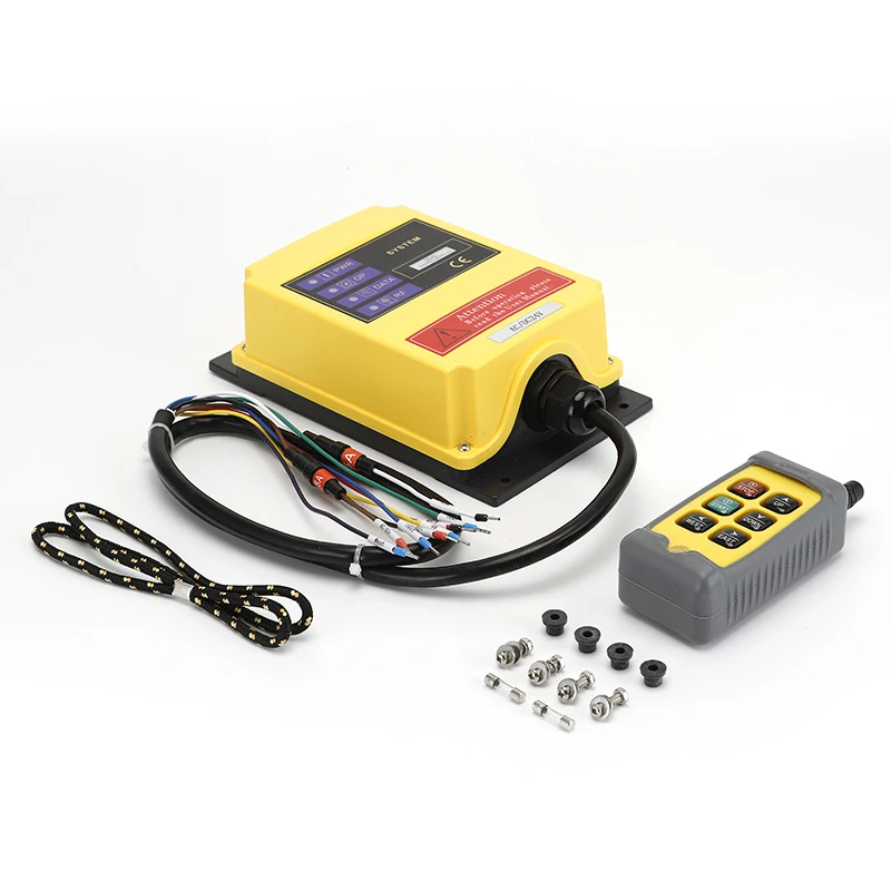Imagem -03 - Controle Remoto Industrial Botão Interruptor 12v 24v Grua Elétrica Guindaste Elevador Velocidade Única sem Fio Q400 F214s