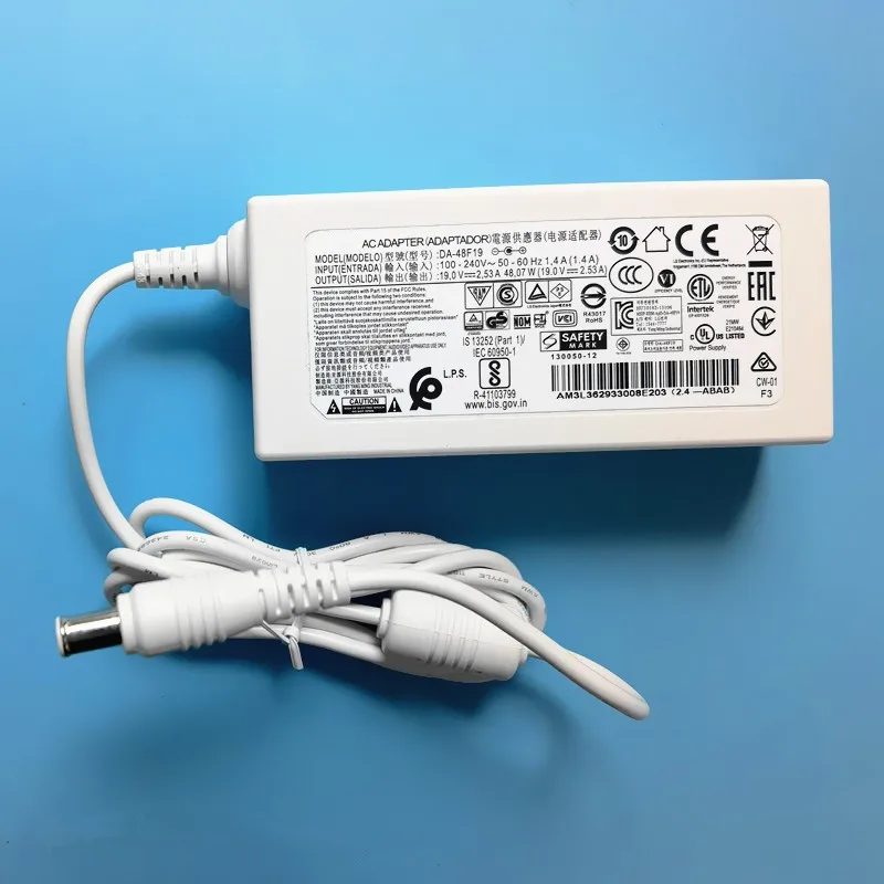 Original 19V 2.53A 48W Charger AC Adapter for LG Monitor 19” 20” 22” 23” 24” 27” 29