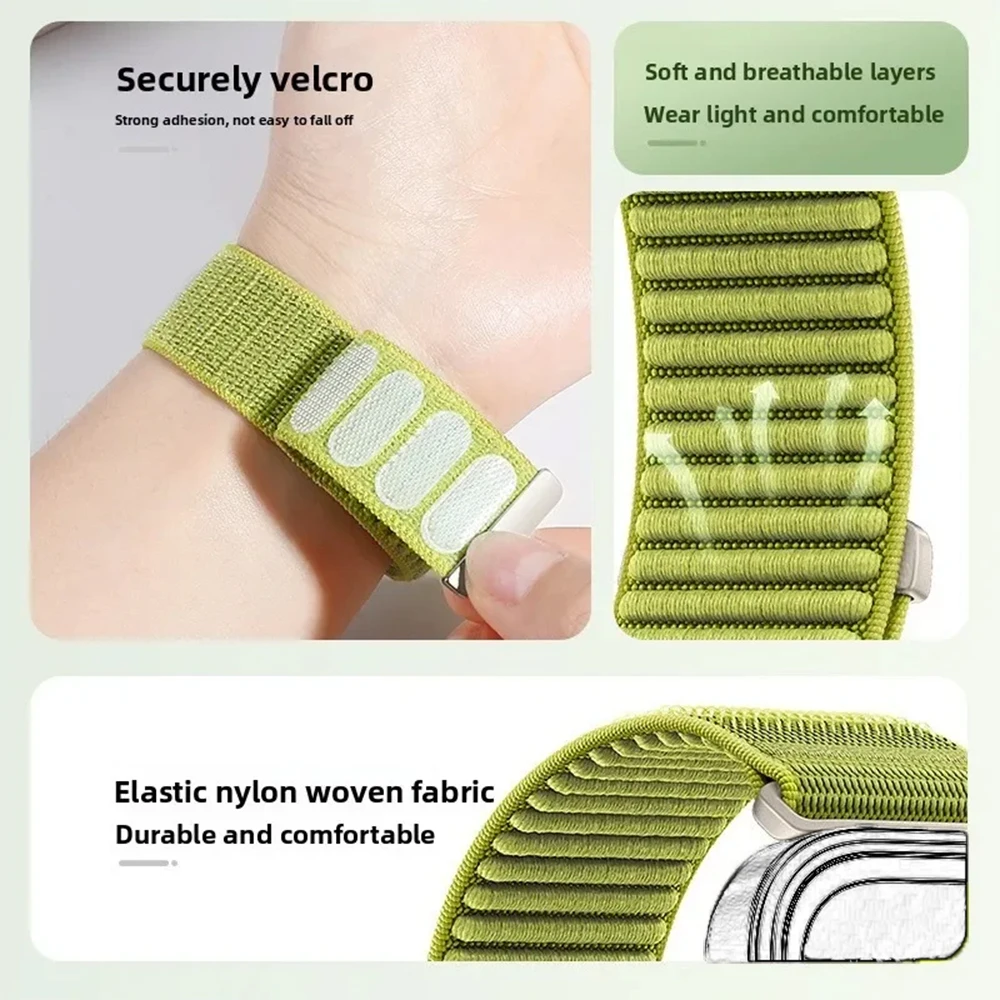 삼성 갤럭시 워치 8 40mm 44mm 나일론 스트랩, 갤럭시 워치 8 클래식 46mm 액세서리용 편안하고 통기성 좋은 브레이드 밴드