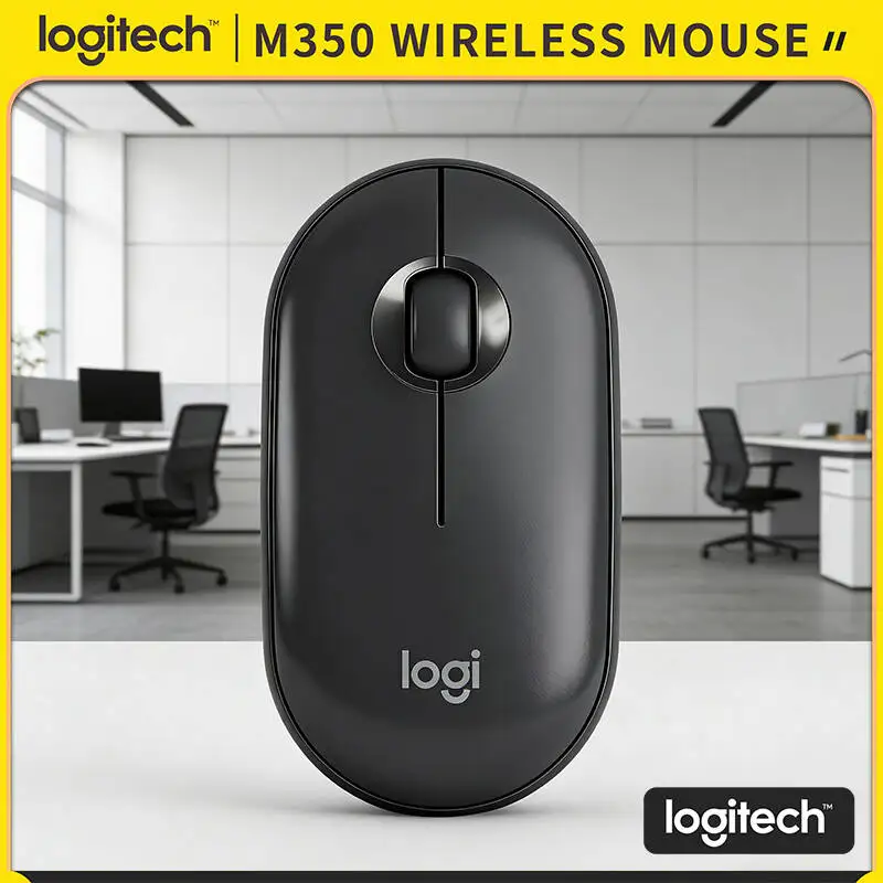 

Беспроводная офисная мышь Logitech M350 Pebble – легкая конструкция, бесшумное прокрутывание, Bluetooth и USB, радиус действия 10 м, незаменима для длительных рабочих и учебных сессий