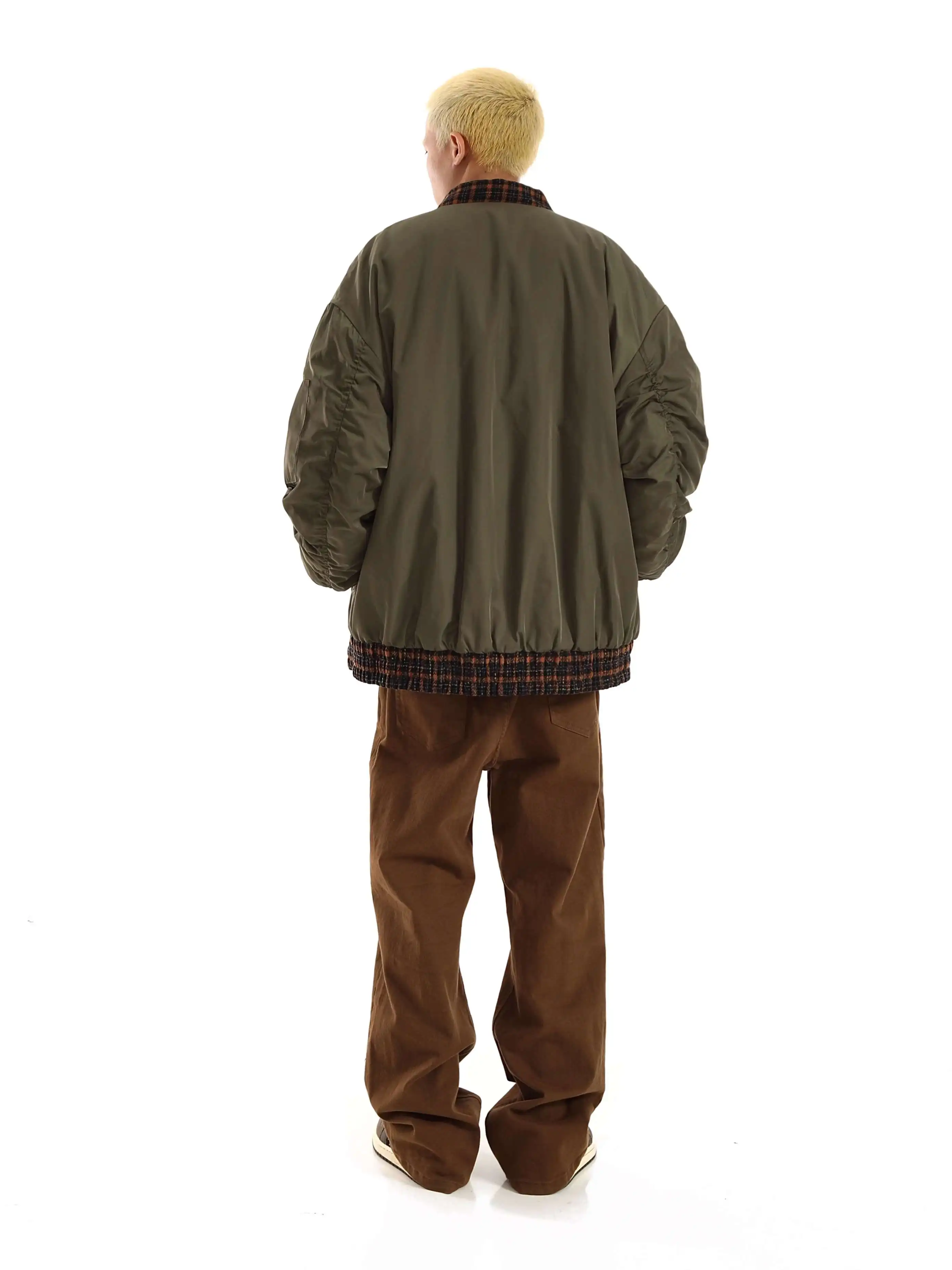 العصرية الجيش الأخضر خمر معطف سميك الرجال الخريف/الشتاء طبعة مع مشبك القطن 2025 سترة قطن جديدة العصرية Ins #6