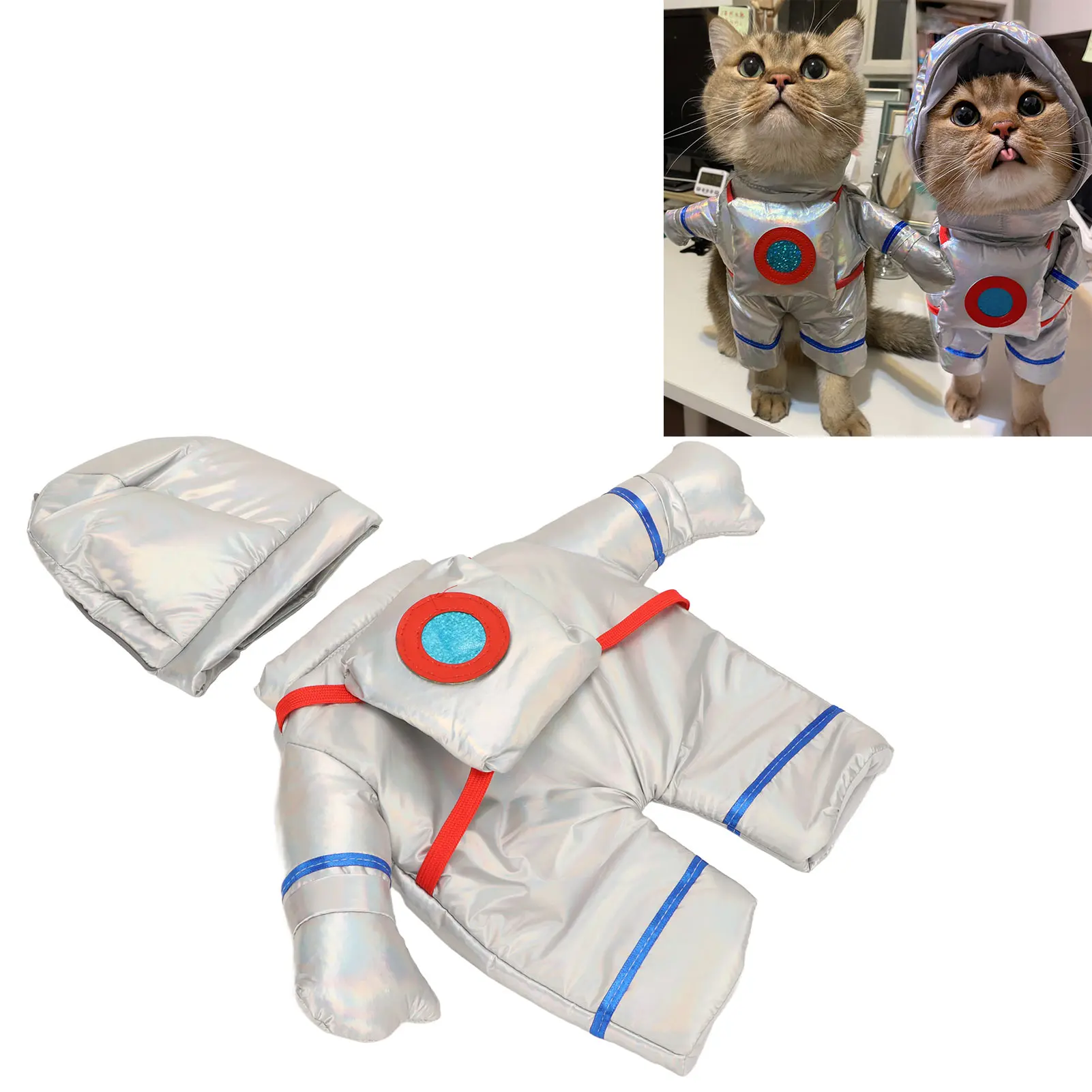 Funny Pet Dog Halloween Costumes Astronaut Suit Cosplay Clothing For Small Medium Dogs Cats Chihuahua Puppy Clothes