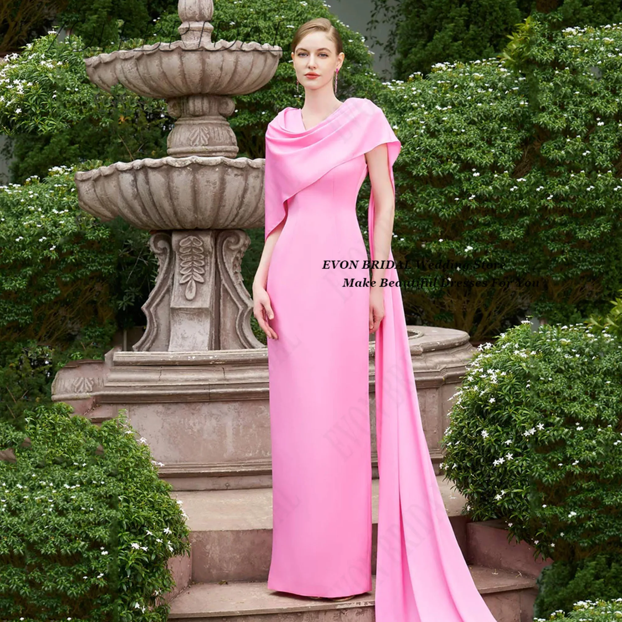 

Shawl Elegant Party Dresses For Women Fashion Fishtail Dresses For Special Occasions Tight Evening Dress EVON BRIDAL Customized