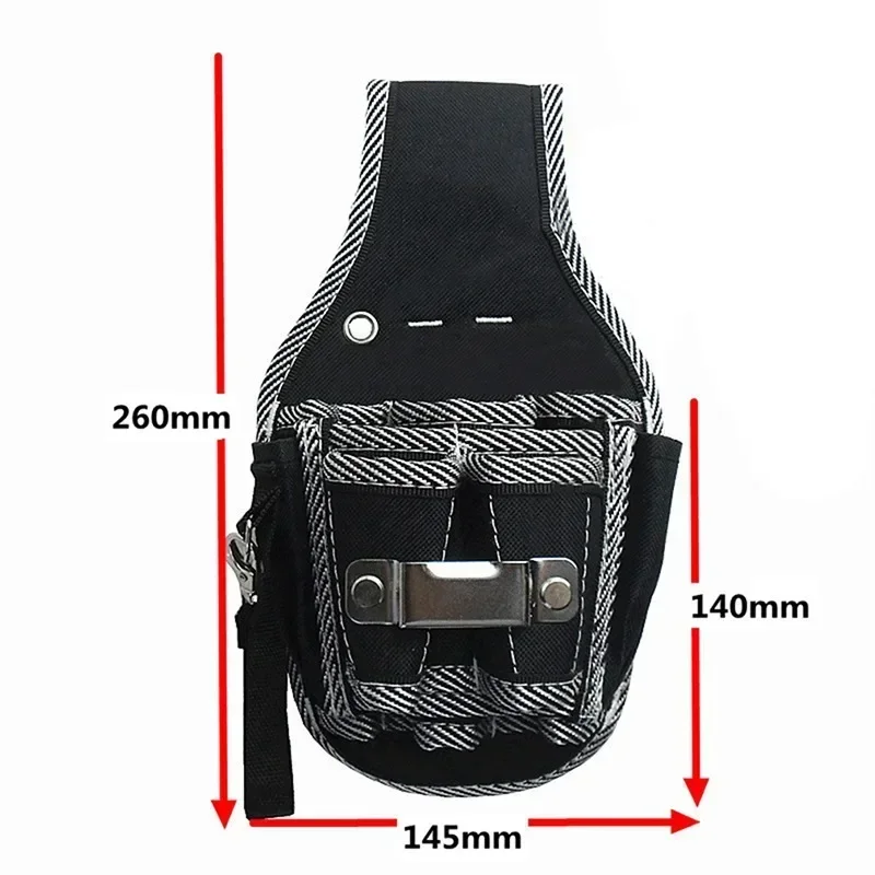 Multifunctional Tool Bag Canvas Tool Belt Screwdriver Kit Holder Tool Bag Pocket Pouch Bag Electrician Waist Pocket Case