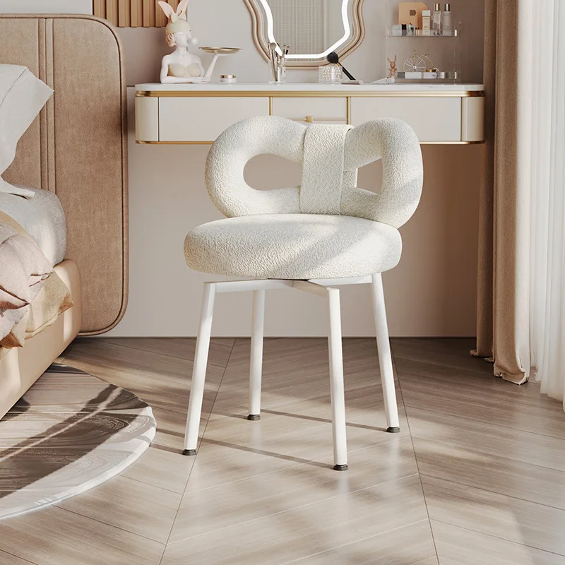 

Rotatable makeup bedroom Internet celebrity bow back chair dresser stool girls indoor home makeup stool