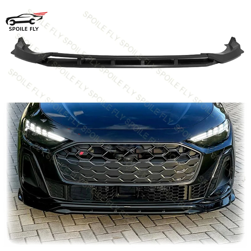

For Audi A5 B10 2024 2025 2026 High Quality ABS 4/Pcs Car Front Lip Bumper Spoiler Splitters Cover Body kit Glossy Balck