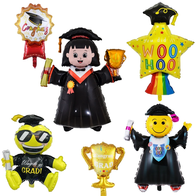 Doctor Foil Balloons Boy Girl Doctor Balloon Graduate Theme Globos Graduation Party Decorations