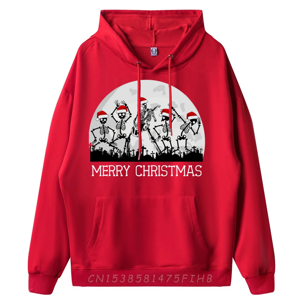 Skeletons Dancing To Rock Guitar In Graveyard Merry Xmas Fashion Hoodie Men Gifts For Men Camisa Memorial Day