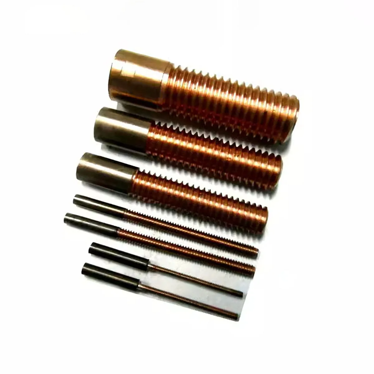 1Pcs Metric M1.2-M24 W70Cu30 Tungsten Copper Tapping Electrodes EDM Machine Screw Thread Anode Electrode Length 40mm - 120mm