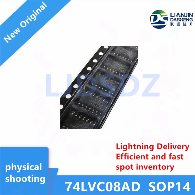 10 PÇS/LOTE   74LVC08AD  SOP14   NEW  IN  STOCK