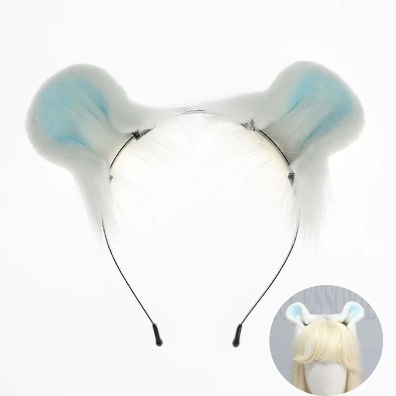 New Plush Animal Ears Hairband Hairhoop Headwear Mouse Ears Headband For Little Flying Squirrel Girls Cosplay Hair Accessories