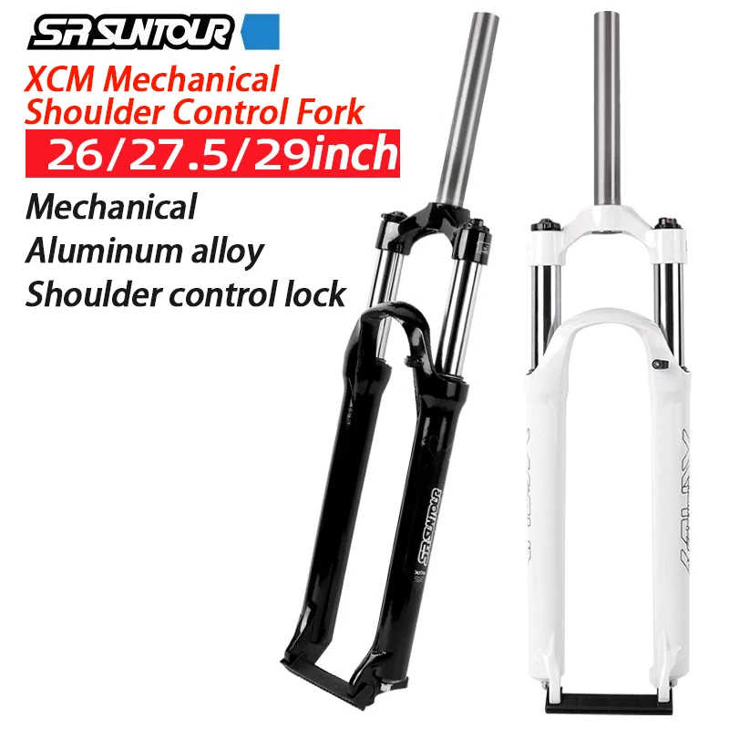 Suntour XCM, MTB 포크, 26 27.5 29 인치 충격 흡수 포크, 산악 자전거 포크, 100mm 여행 스프링 서스펜션 