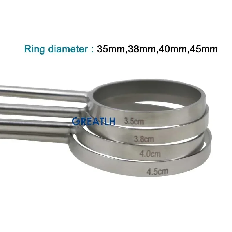 GREATLH Areola Marker Stainless Steel Breast Measuring Ruler Ring Diameter 35mm/38mm/40mm/45mm Plastic Tool