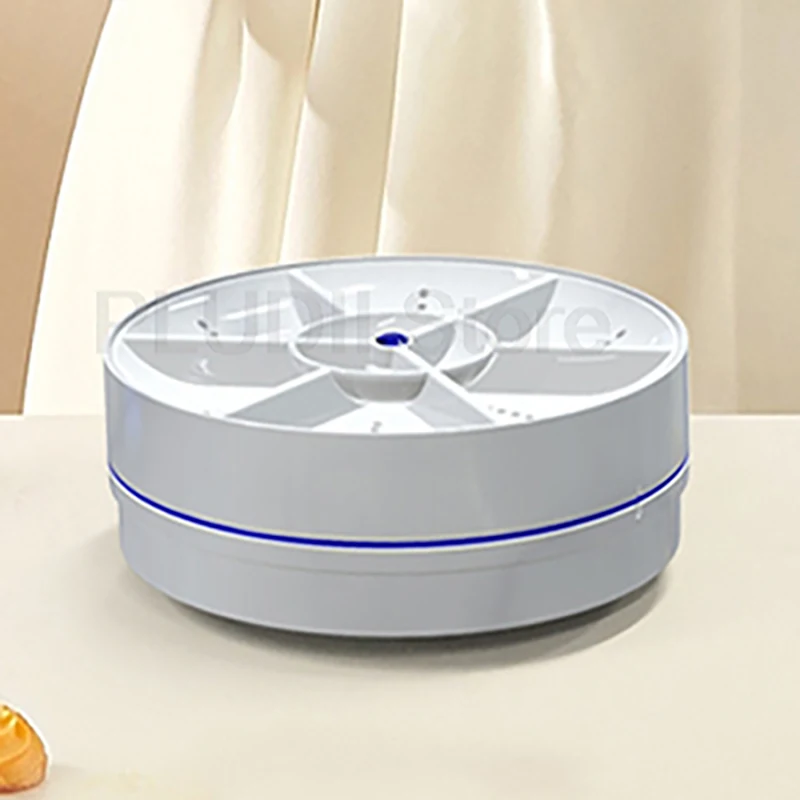 

14x14x6cm Ultrasonic Dishwasher Cleaner 18W Portable Mini Dishwasher 8.5V Wireless Turbo Cleaning for Kitchen Fruits Vegetables