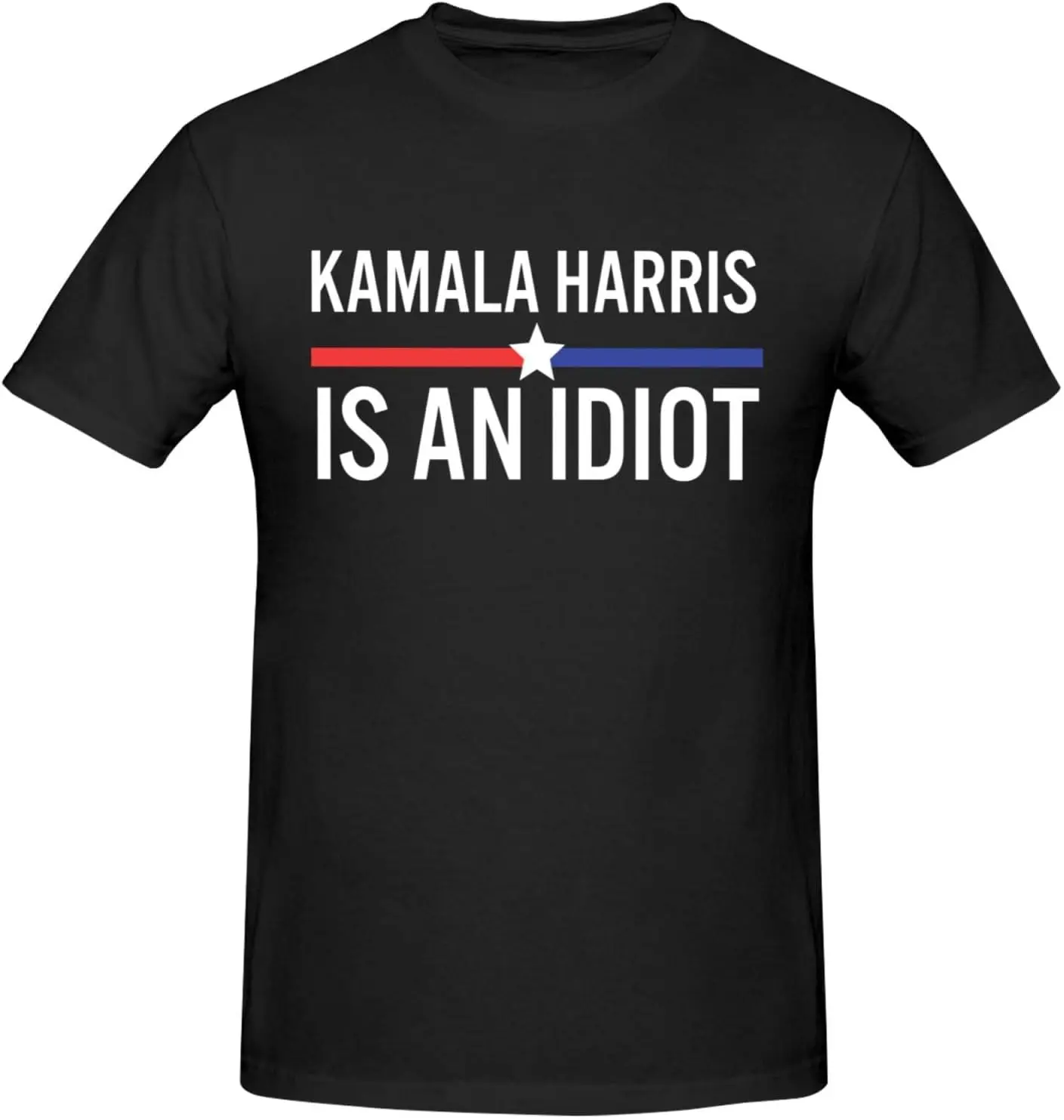Kamala Harris est un idiot F K Kamala Harris T-Shirt homme classique manches courtes t-shirts chemise en coton