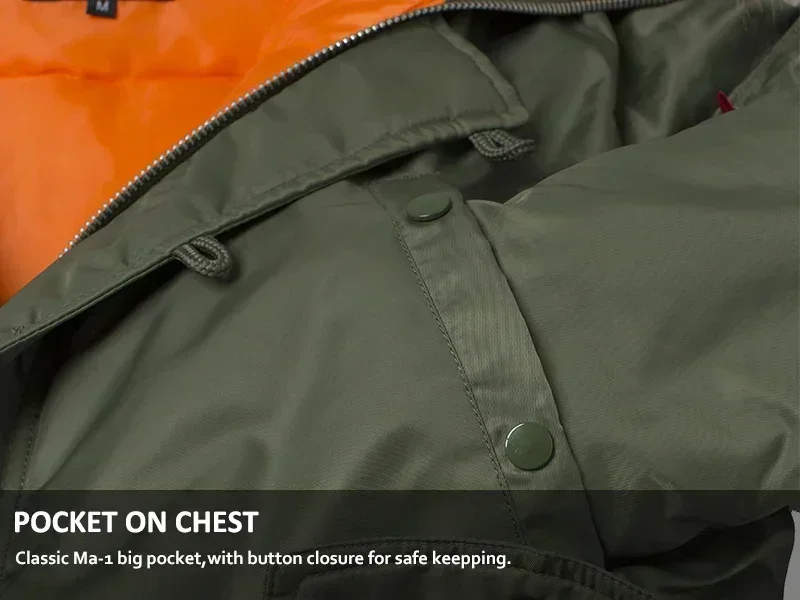 Plus Size Fur Hood Long Waterproof Pilot Windproof Air Force Winter Parka Thick Men Outwear Coat plus Size N3B Military Jacket