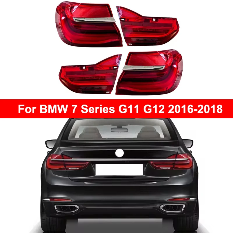 

For BMW 7 Series G11 G12 730 740 750 760li 2016-2018 LED Car Rear Bumper Tail Light Brake Light Assembly Warning Turn Signal