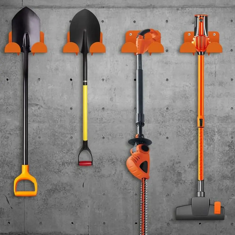 1Pcs Wall Mounted Weed Whackers Holder Heavy-Duty Adjustable Garden Tool Holder Save Space Iron Hedge Garden Tool