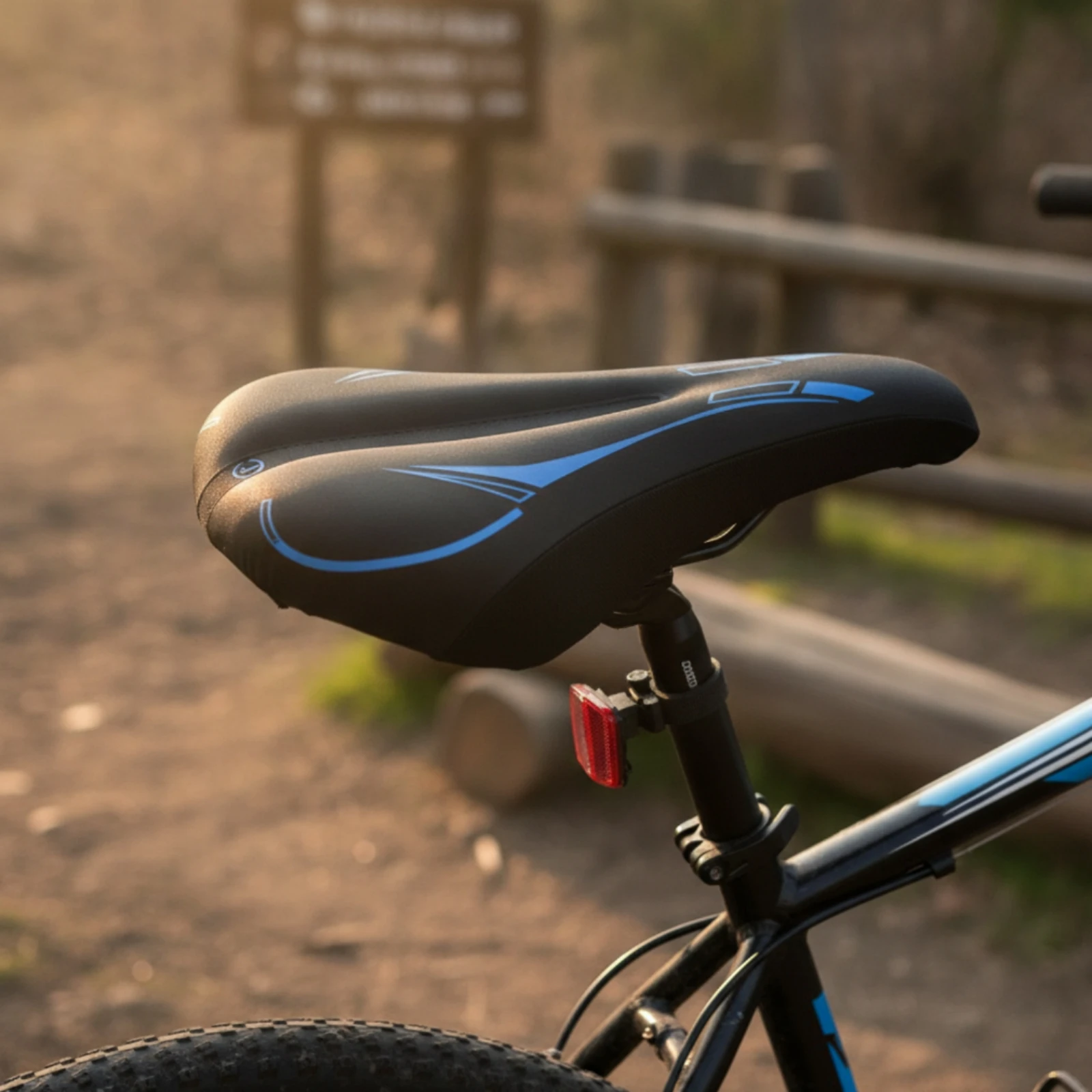 Bike Seat Cover with Gel Pressure-Relieving Cycle Saddle Cover Bike Seat Cushion with Drawstring Breathable Comfortable view 2