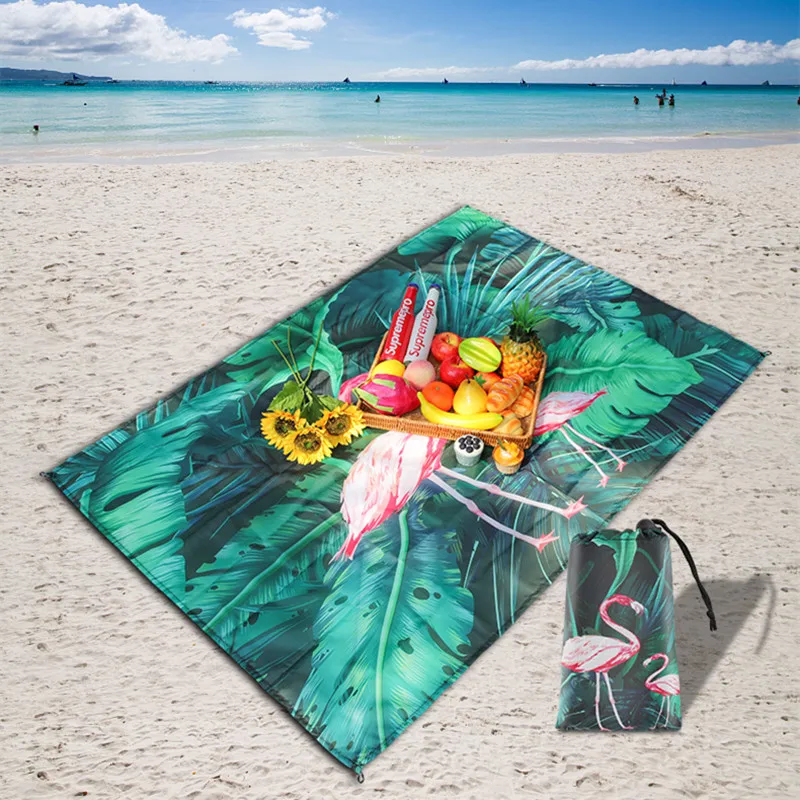 Picnic Blanket Beach Blanket Large Sandproof Waterproof Machine Washable Lightweight Beach Mat for Outdoor Camping Picnic Travel