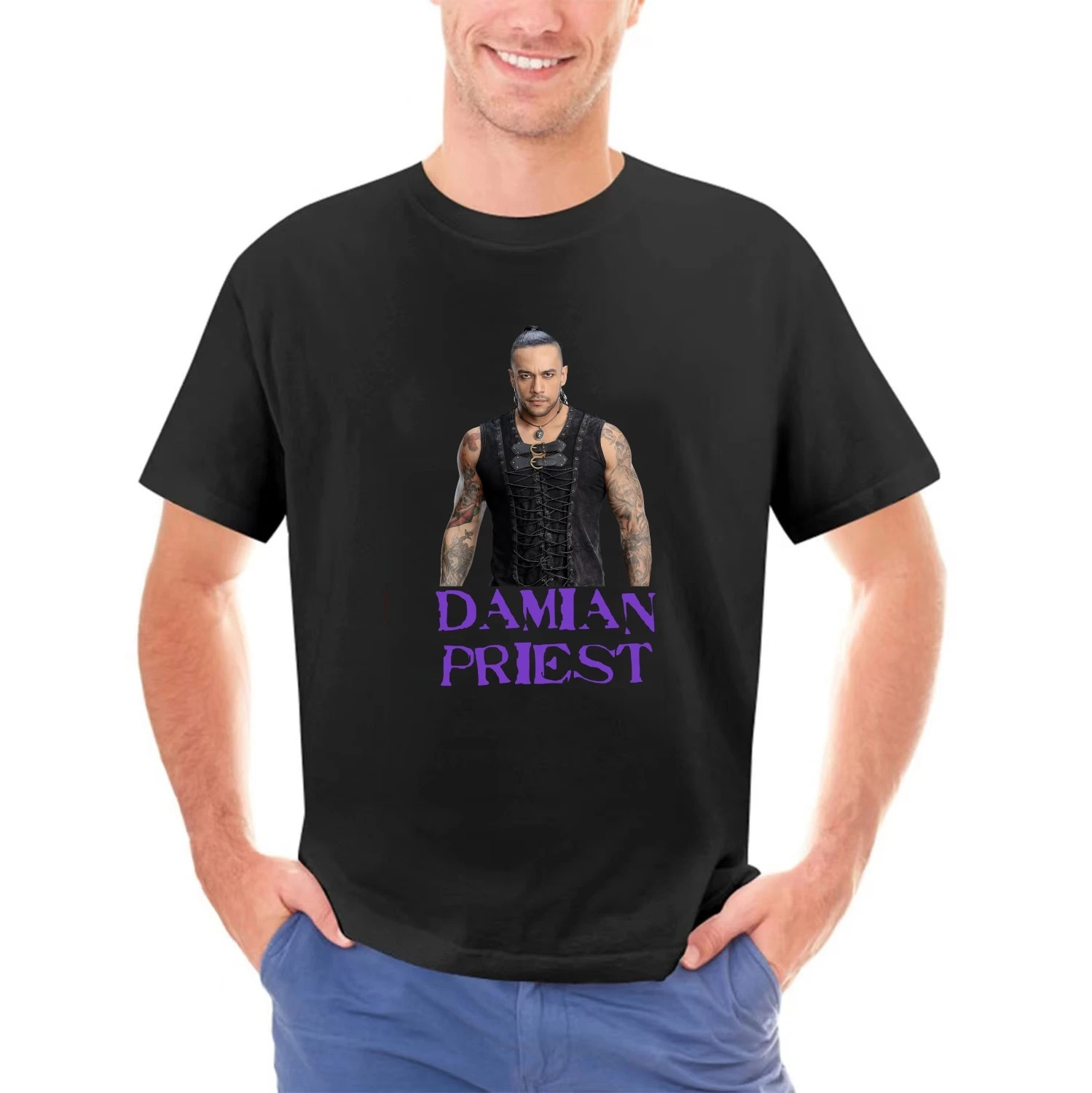 Damian Priest Judgement Day Dom Finn Rhea Senor Money In The Bank MITB Pro Wrestling T Shirt aew  Black L XL