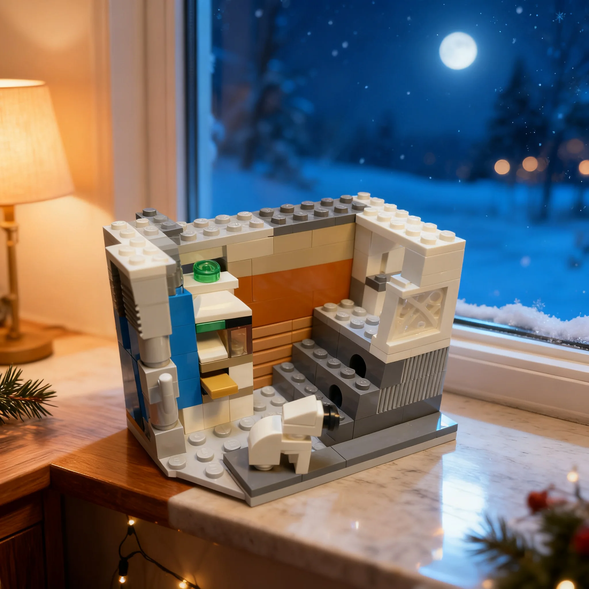 606pcs MOC Apartment & Library Creator Creator 3-in-1 Model Building Blocks Architecture Christmas Gift Toy Idea Craft Creative